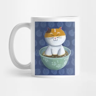 Mochi the Cat Chillin in Miso Soup Mug